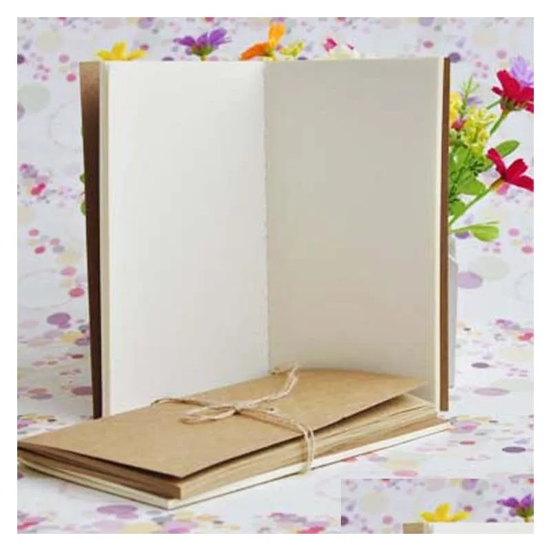 wholesale kraft brown unlined travel journals notebook soft brown white notebooks for travelers students and office sketchbook