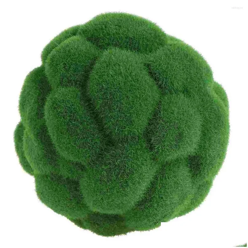 decorative flowers mossartificial ballsdecorative ornament green topiary rocks wedding decor hanging boxwood grass filler faux fake