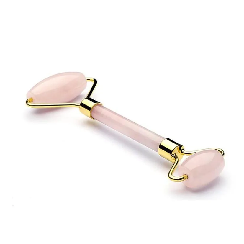 2021 wholesale natural stone facial massage roller practical jade face anti wrinkle body head portable beauty health care tools
