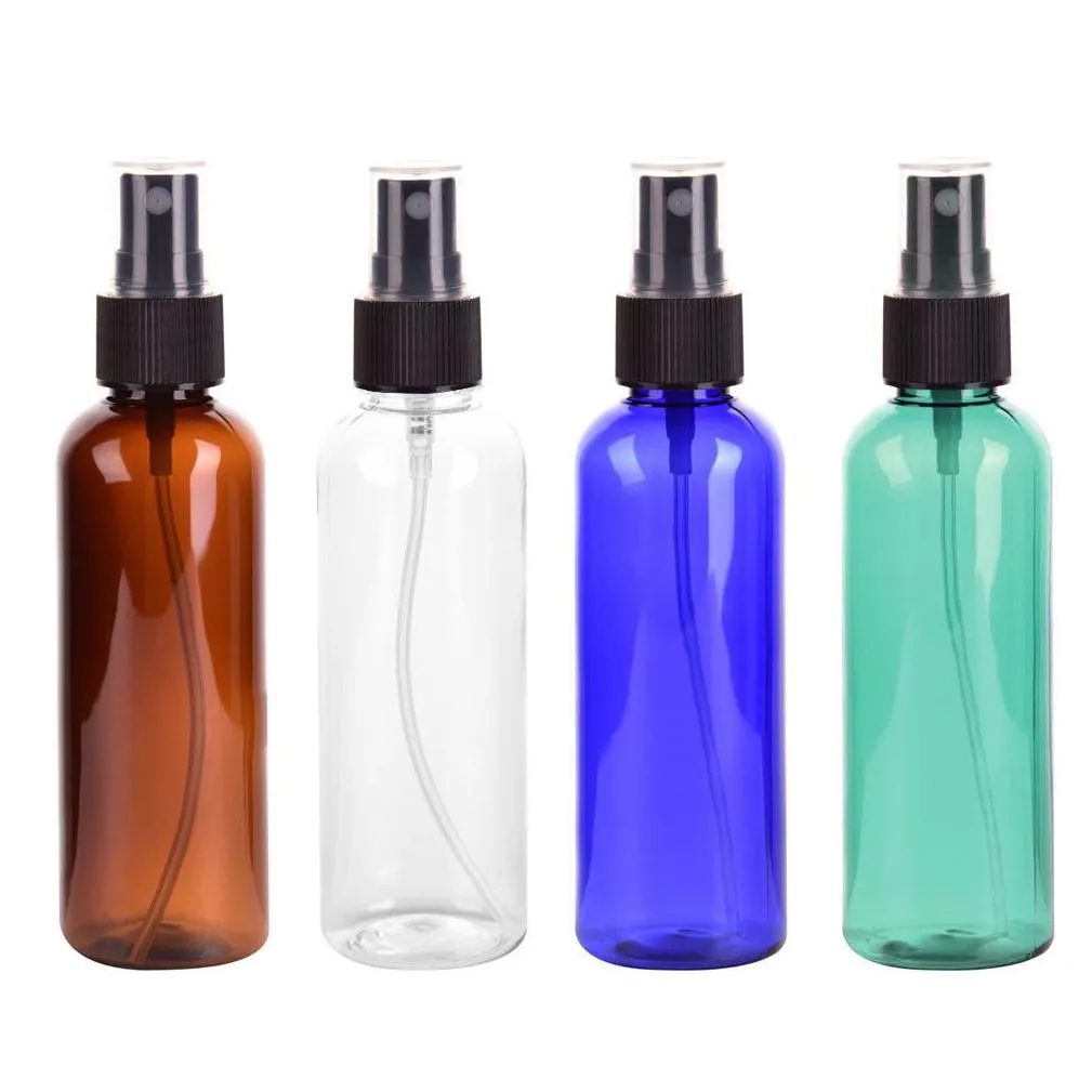 wholesale 100ml plastic spray bottles refillable makeup cosmetic spray bottle container for cleaning perfumes cosmetics packaging