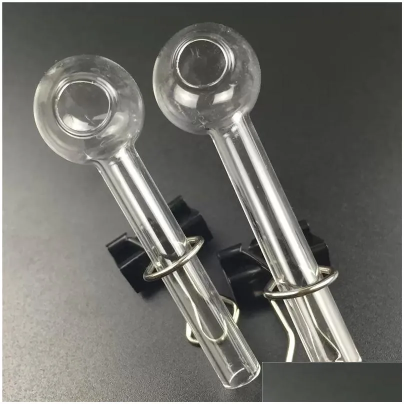 home garden pyrex oil burner pipe for smoking 6cm tube oil rig glass pipe clear glass oil burner pipes for tobacco hand pipe