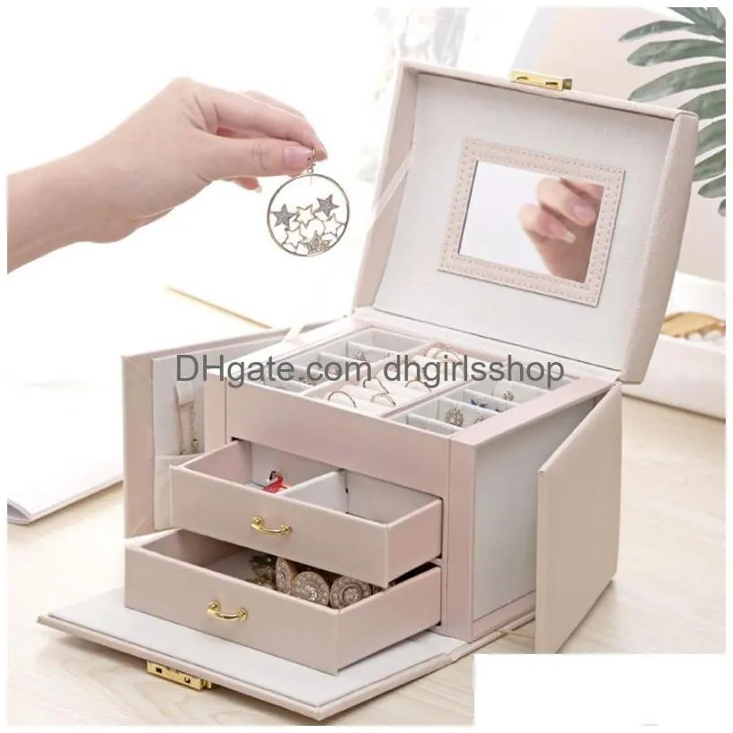 jewelry boxes jewelry casket high capacity jewelry box multifunction makeup storage makeup organizer beauty travel box jewelry organizer