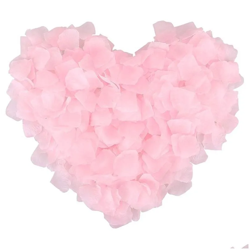 100pcs/lot artificial rose petals for wedding decoration romantic artificial rose petals wedding flower rose flower