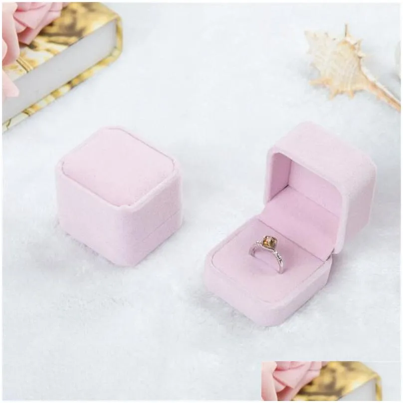 fashion jewelry box ring earrings necklace pendant packing gift boxes wedding engagement jewellery display cases