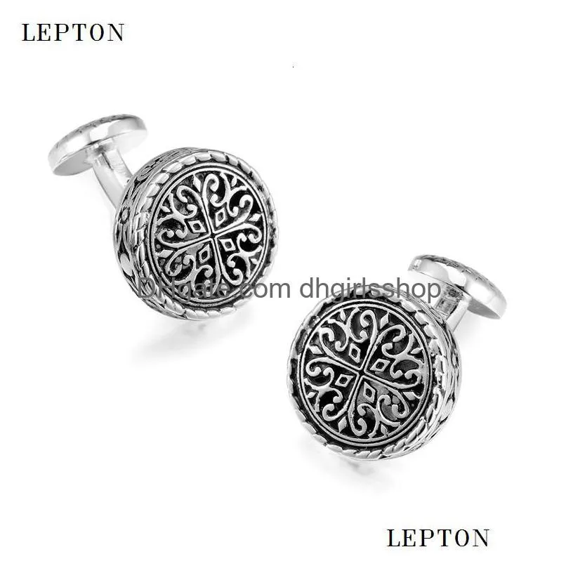 cuff links lepton vintage cufflinks for mens gold silver color baroque whale back closure cuff links wedding business cufflink gemelos