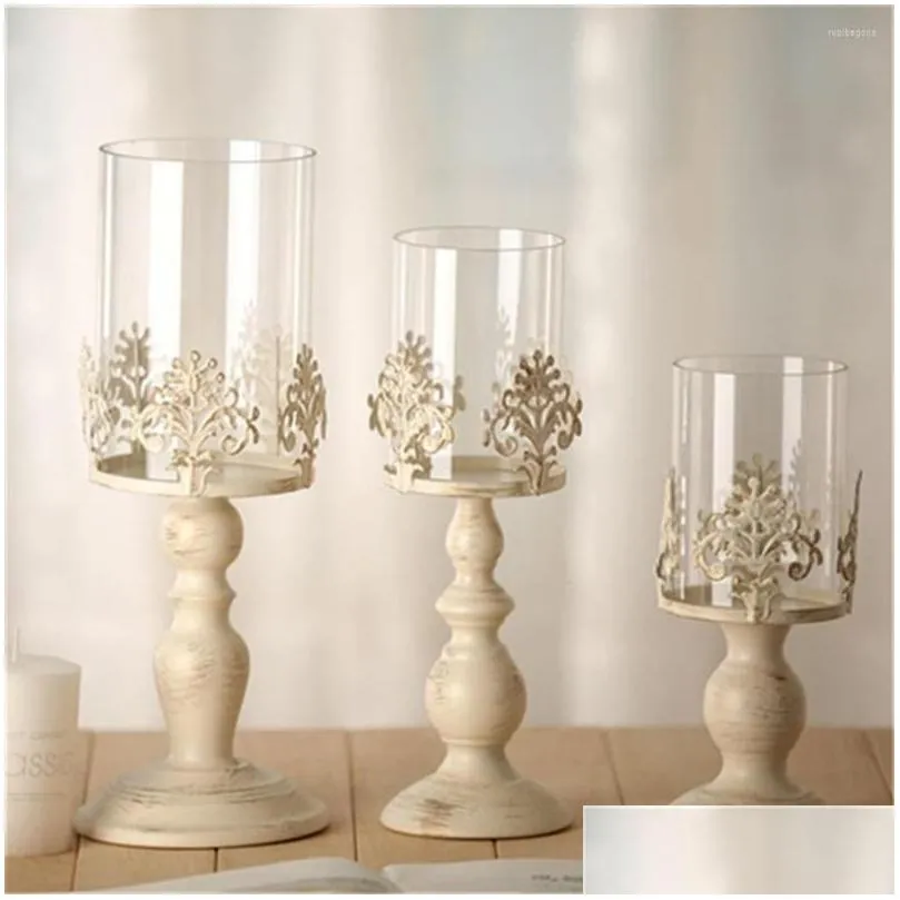 candle holders 3 size elegant holder cube stand candlestick metal base craft votice large glass candles centro de mesa boda