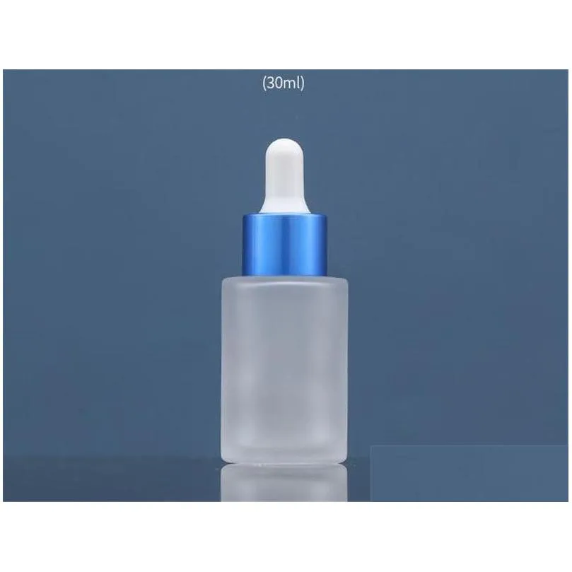 wholesale 30ml dropper bottle small empty glass for oil eye dropper bottles refillable bottle with metal screw mouth