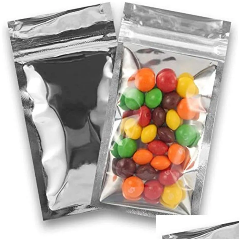 wholesale plastic aluminum foil resealable zipper packaging bag food tea coffee pouch smell proof self seal storage bags