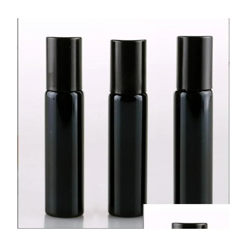wholesale refillable glass roll on bottles  oil perfume bottle jars with stainless steel roller balls for travel