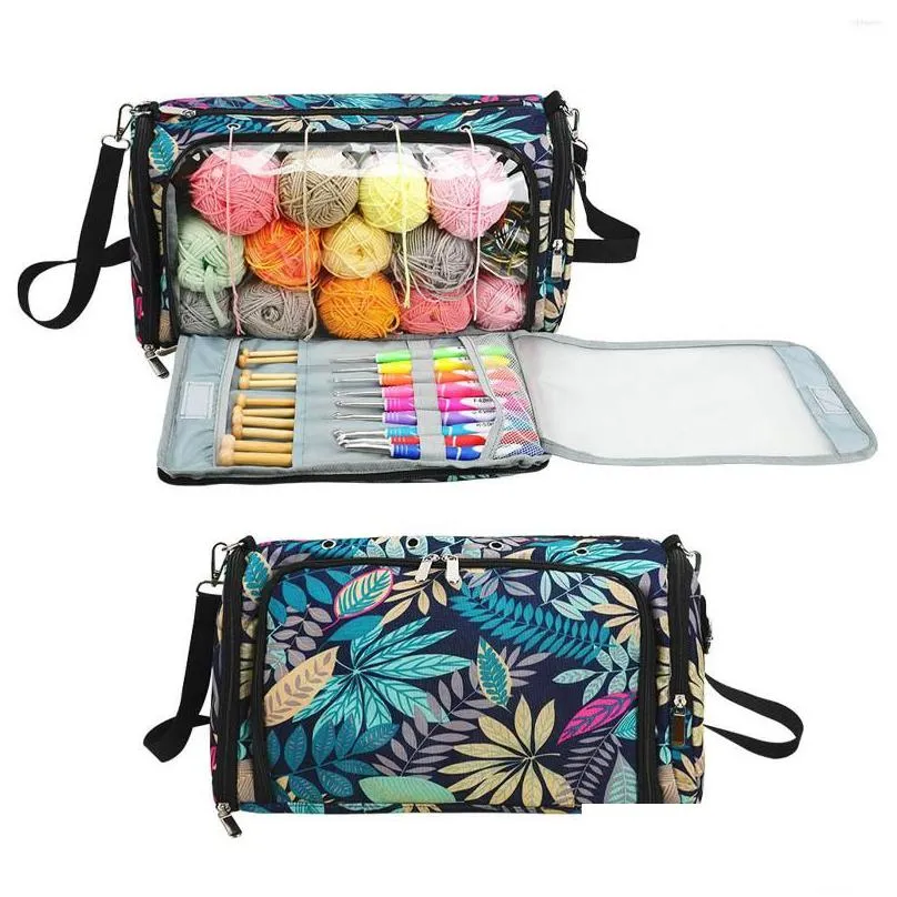 arts and crafts knitting bag yarn organizer bags for storage needle cloghet organization accessories