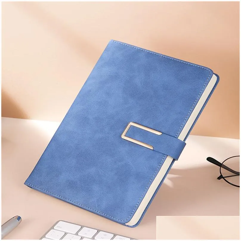 wholesale journal notebook a5 b5 pu leather cover notepads with magnetic closure college ruled notebooks for school