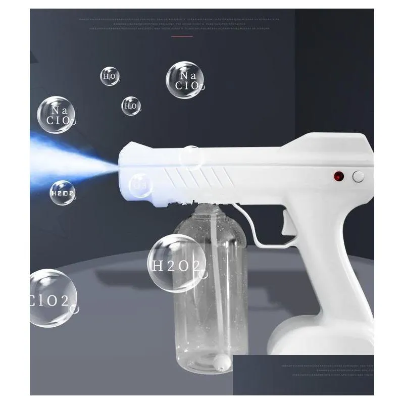 800ml chargeable wireless spray gun sterilizer blue ray nano disinfactant sprayer fs9001
