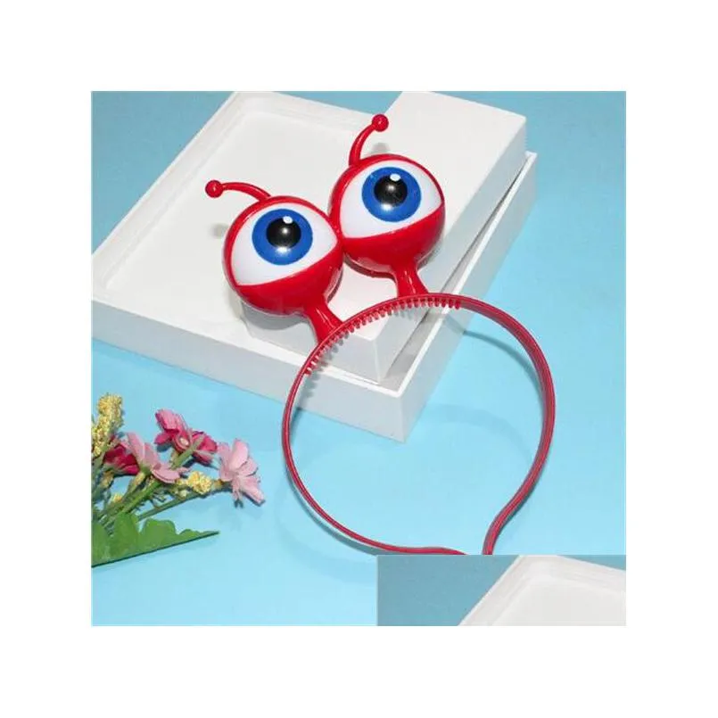 eyeball led hair hoop flashing glow headband crown heart light up hairbands hair accessories party christmas