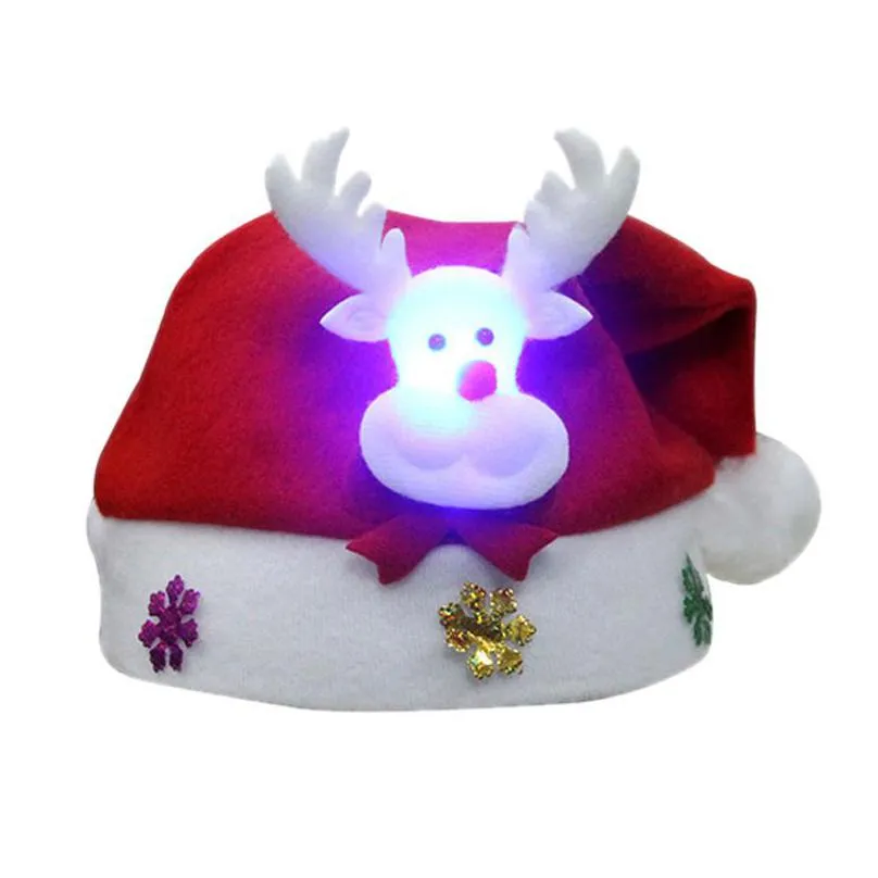 wholesale high quality festival adult children red christmas hat multi size christmas decoration ornaments santa claus hat