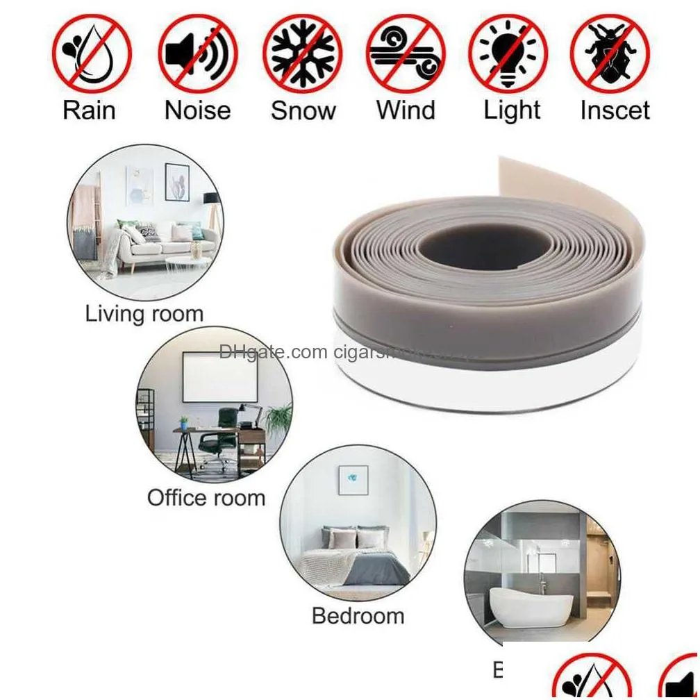 1m door and window seal strip self adhesive door bottom seal sound insulation strip windproof windshield weather tape strip