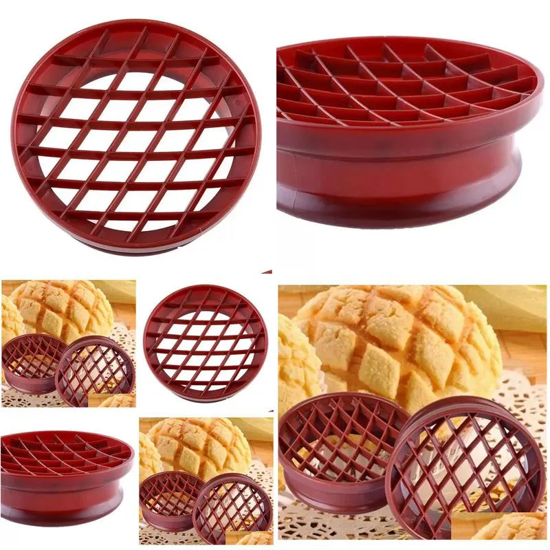 bread mold pineapple bun useful engraving baking moulds efficient plastic hollow efficient bakeware necessary for family rre15265