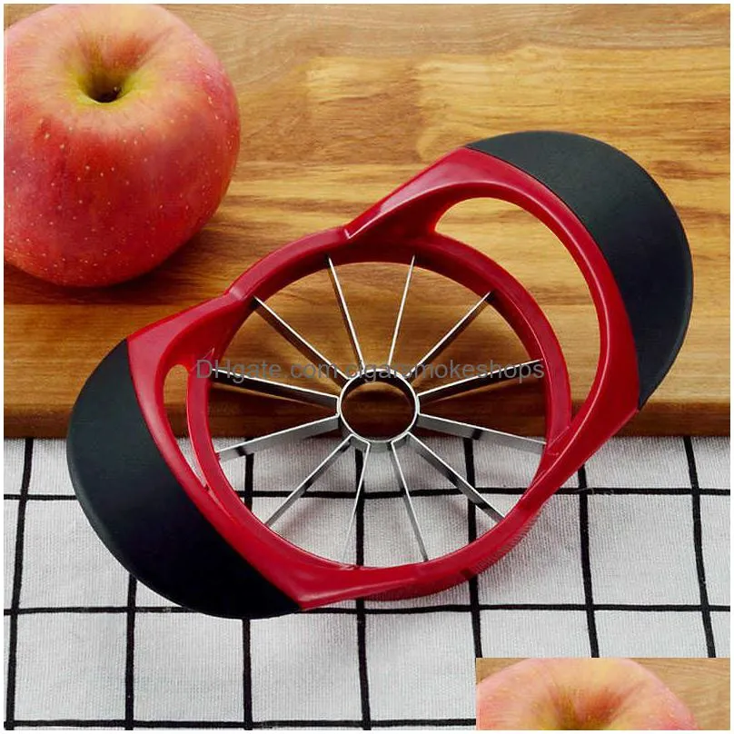 kitchen assist  slicer fruit divider tools comfort handle large  corer gadget stainless steel ultra-sharp  cutter