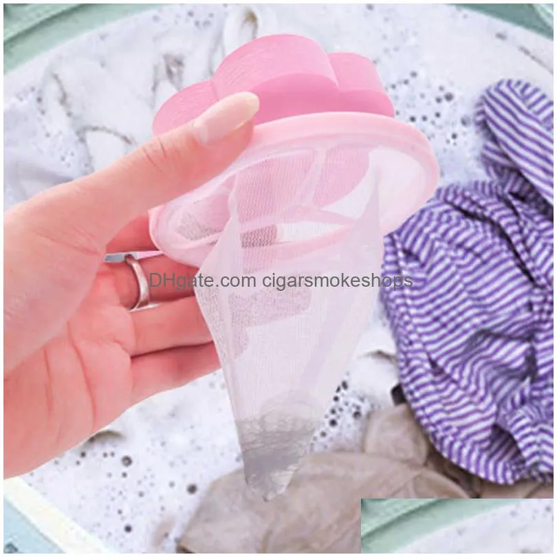 1/3 pcs cleaning balls floating pet fur lint hair removal catcher filter mesh dirty collection pouch washing machine hair filter