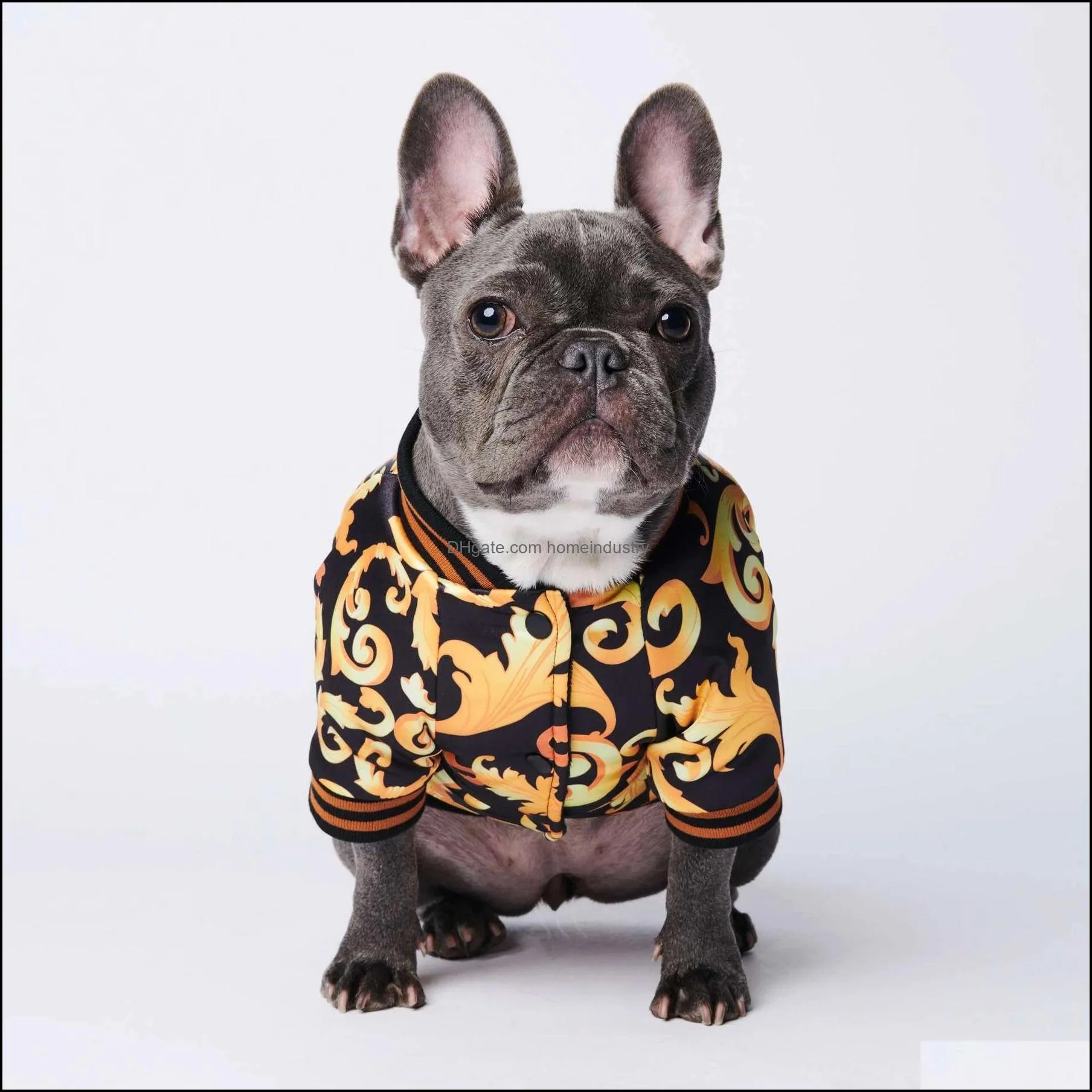 Dogs Clothes Baseball Uniform Dog Apparel Designer Winter Coat Sublimated Leopard Print Warm Windproof Pet Clothes for Small Medium Doggy French Bulldog