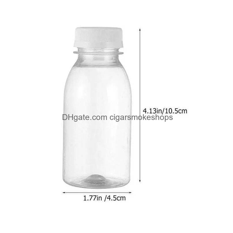 15 pcs transparent juices bottle plastic bottle milk storage bottle beverage bottle milk bottles beverage bottled separately