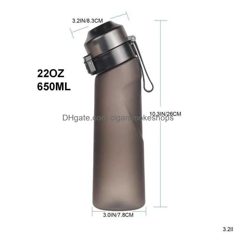 650ml water cup air flavored sports water bottle suitable for outdoor sports fitness fashion fruit flavor water bottle scent up