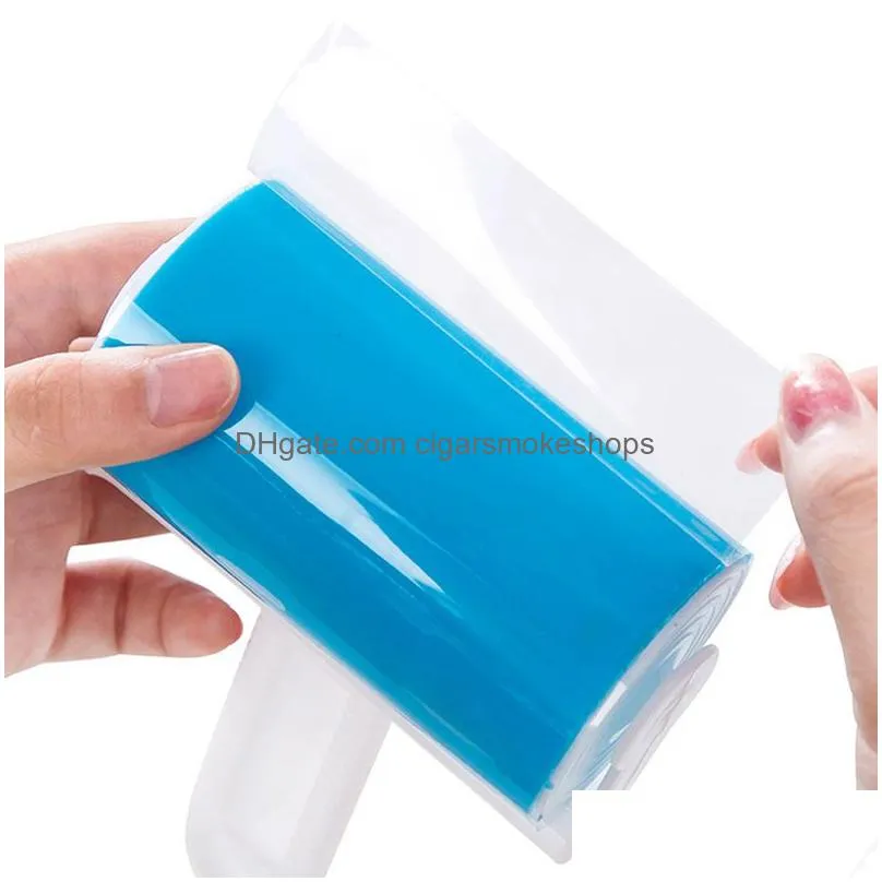 universal washable clothes hair sticky roller reusable portable home clean pet hair remover sticky roller carpet bed sofa dust