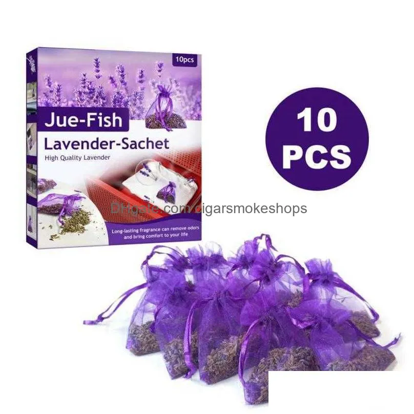 10 bagis1 box aromatherapy bag anti-pest air lavender wardrobe closet car hanging fragrant sachet air freshener home scents