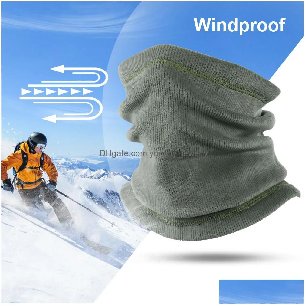 fashion face masks neck gaiter winter warm wool bandana half face mask outdoor sports bike hunting ski hiking bike ski men`s scarf