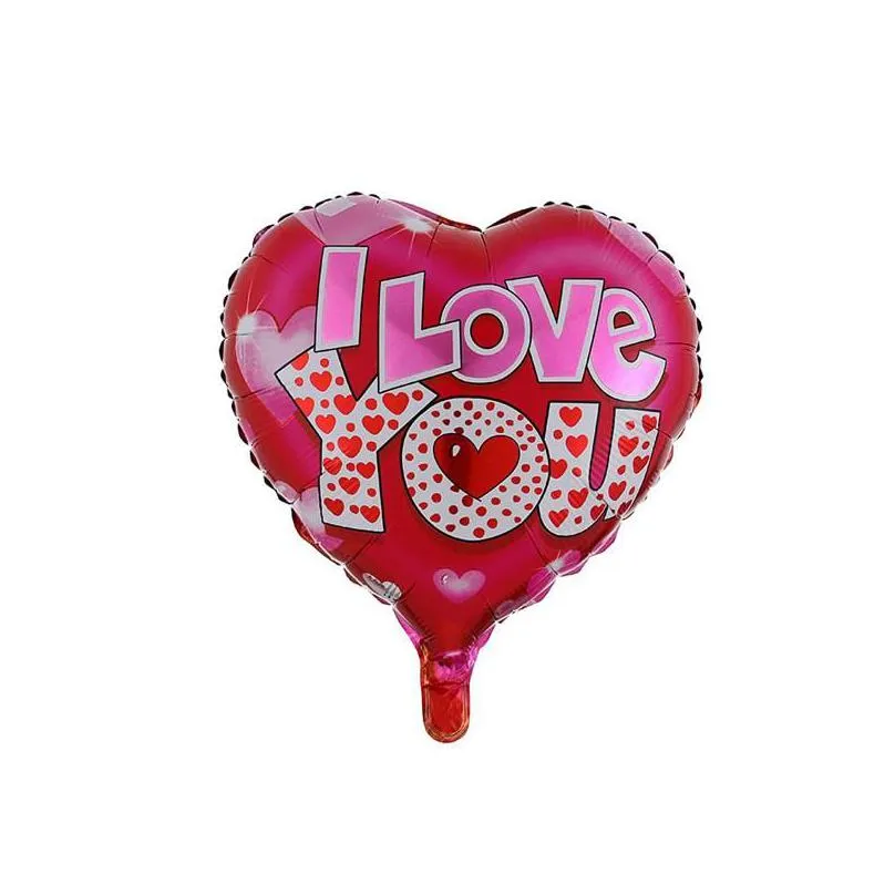 18 inch heart shaped balloons wedding valentines days i love you aluminium foil helium wedding party decoration balloon rre15282