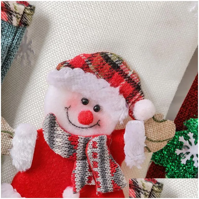 large size xmas stockings gift decoration bags santa tree ornament socks wedding party christmas xmas supplies rre15257