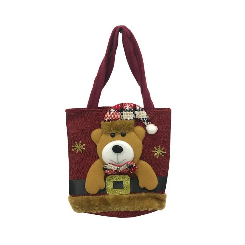 candy bag gift old man snowman deer bear christmas decorations