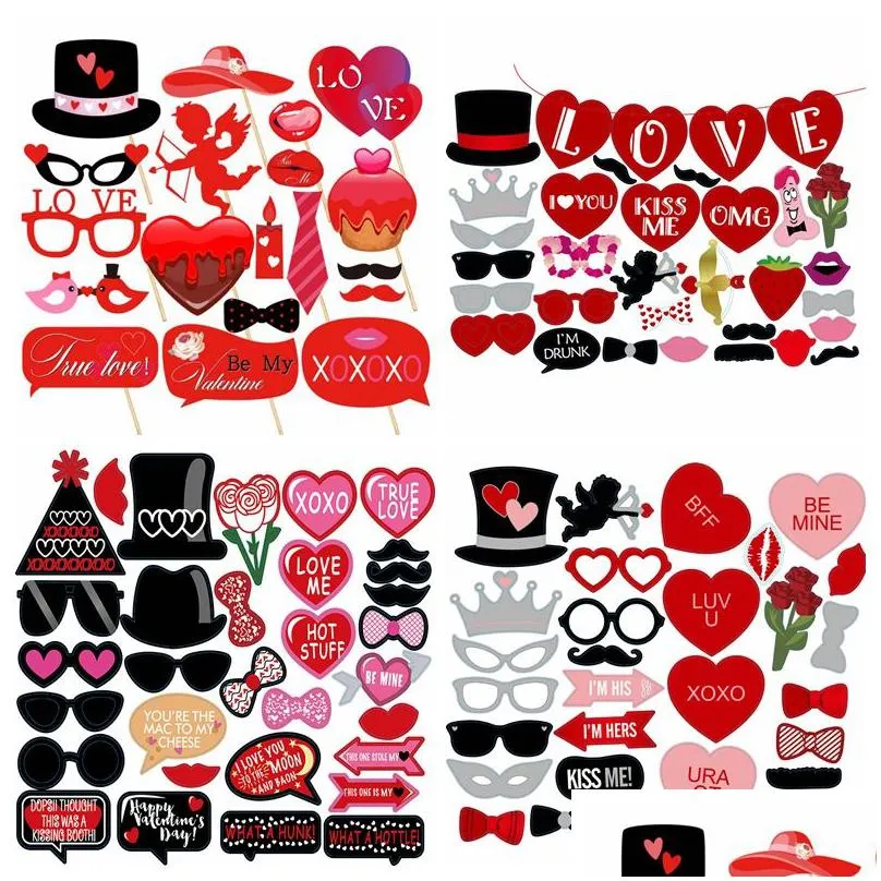 valentines day party photo props creative valentines day funny paper mustache diy ornament party favors vtky2199
