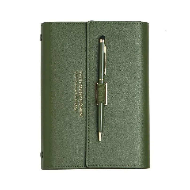 wholesale notepads a6 portable loose-leaf unique color notebook 6 holes diary binder spiral office meeting notepad planner portable and detachable