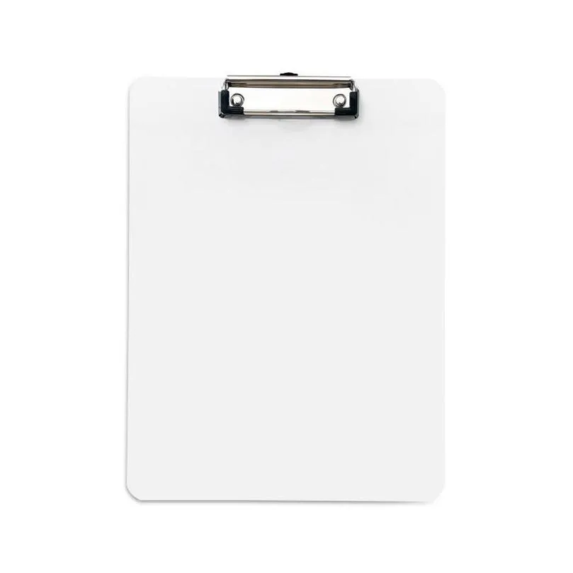sublimation a4 clipboard recycled document holder white blank profile clip letter file paper sheet office supplies rra73