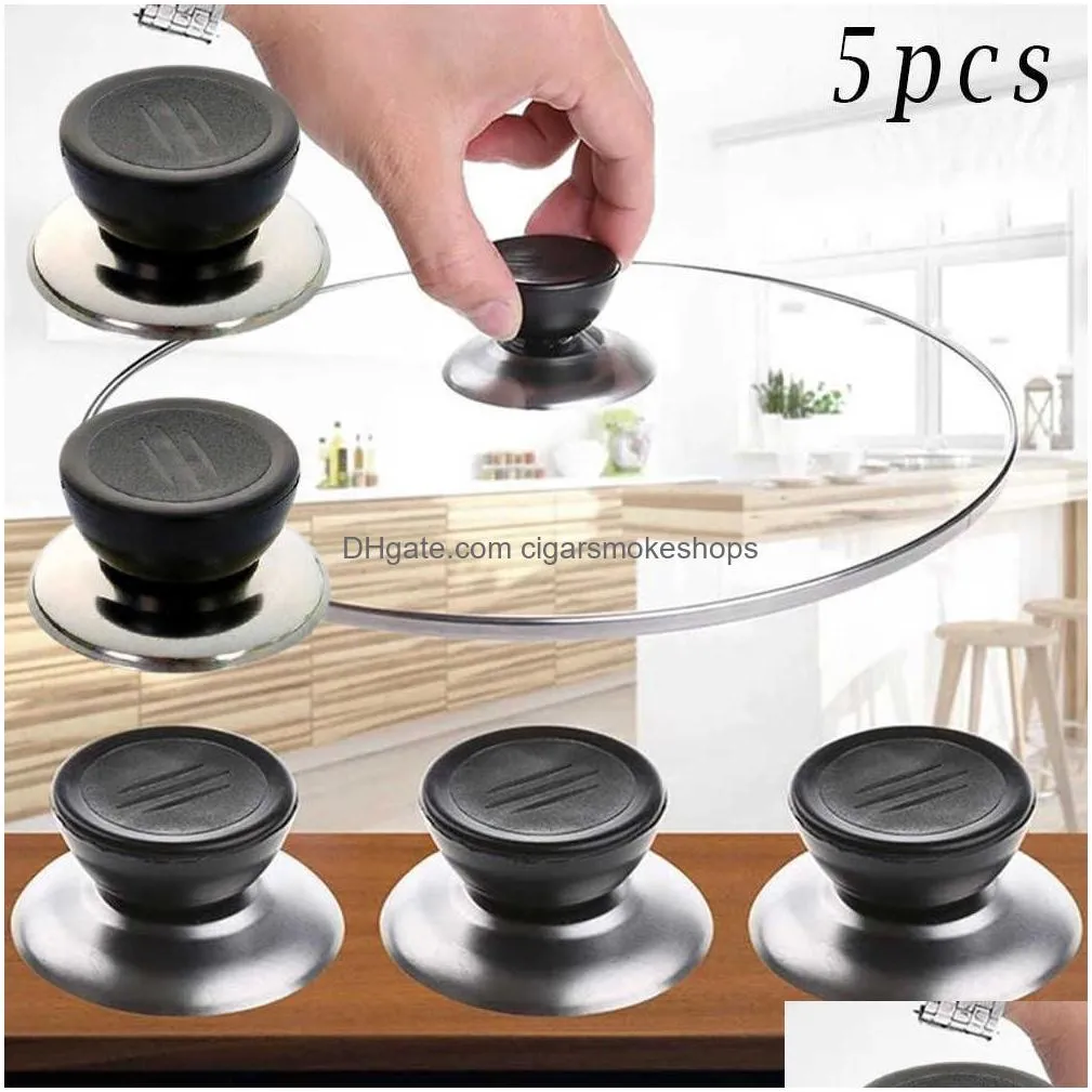 lid knobs cap pot lid knob anti-rust cookware handgrip handle heat resistant kitchen plastic knobs replacement