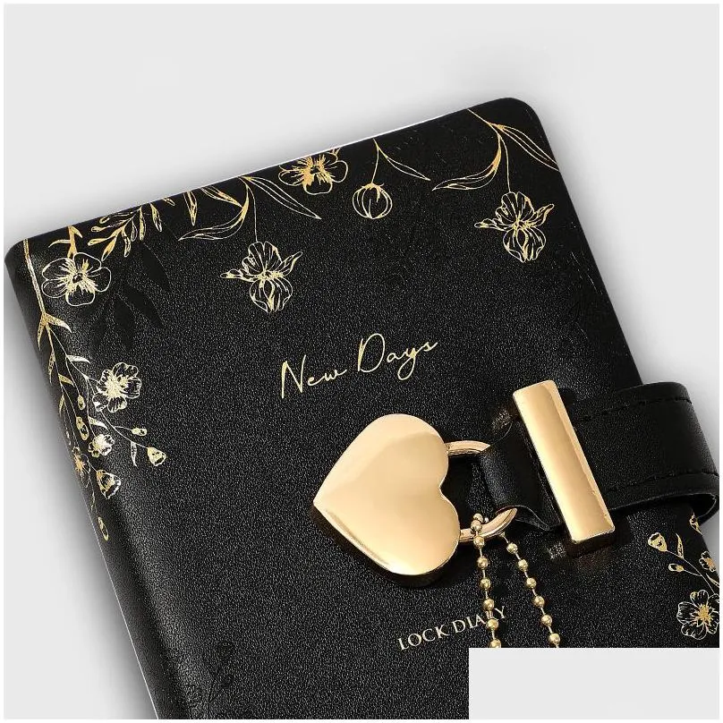 wholesale notepads retro diary with padlock notebook and journal a7 sketchobook lock notepad small pocket agenda school planner organizer note book