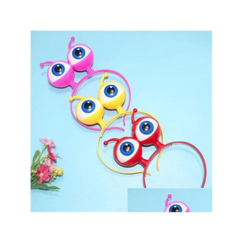 eyeball led hair hoop flashing glow headband crown heart light up hairbands hair accessories party christmas