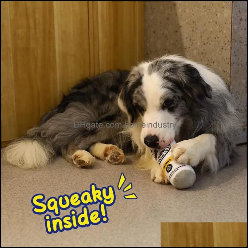 Funny Cute Squeaky Dog Toys Birthday Gifts for Large Medium Dogs Alcohol White Claw Dog Toy Safe and Non-Toxic Materials Beer 5 Color Wholesale