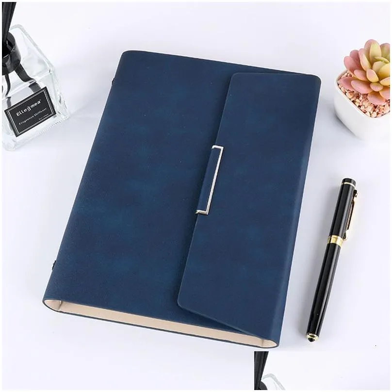 wholesale notepads retro creative gift box leather bible travel diary notepad folder notebook a5 b5 diary weekly agenda planner leaflet