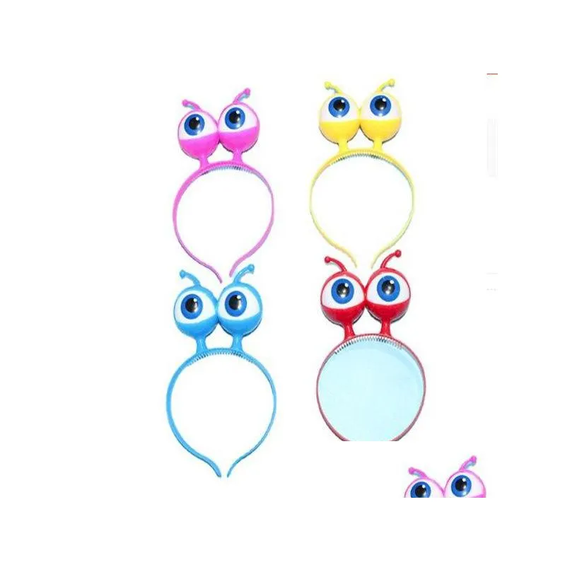 eyeball led hair hoop flashing glow headband crown heart light up hairbands hair accessories party christmas