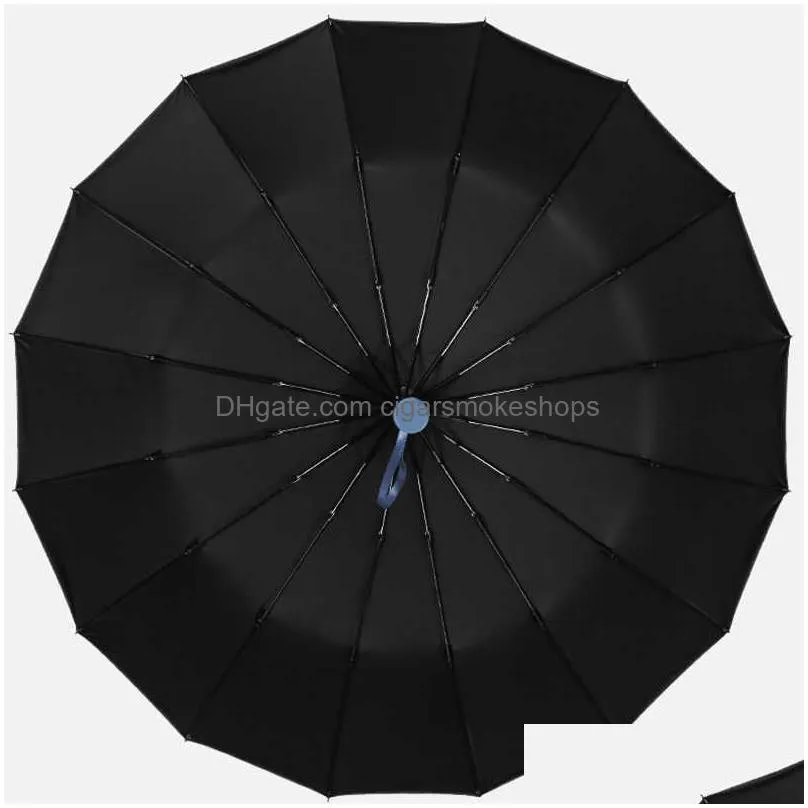 16ribs/12ribs umbrellas large strong fully automatic umbrella folding rain men women luxury business male umbrella windproof