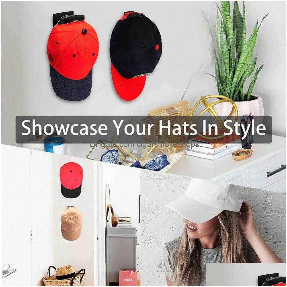 wall adhesive hat hooks baseball caps hook no drilling cap organizer holder minimalist hat rack design for door storage hook