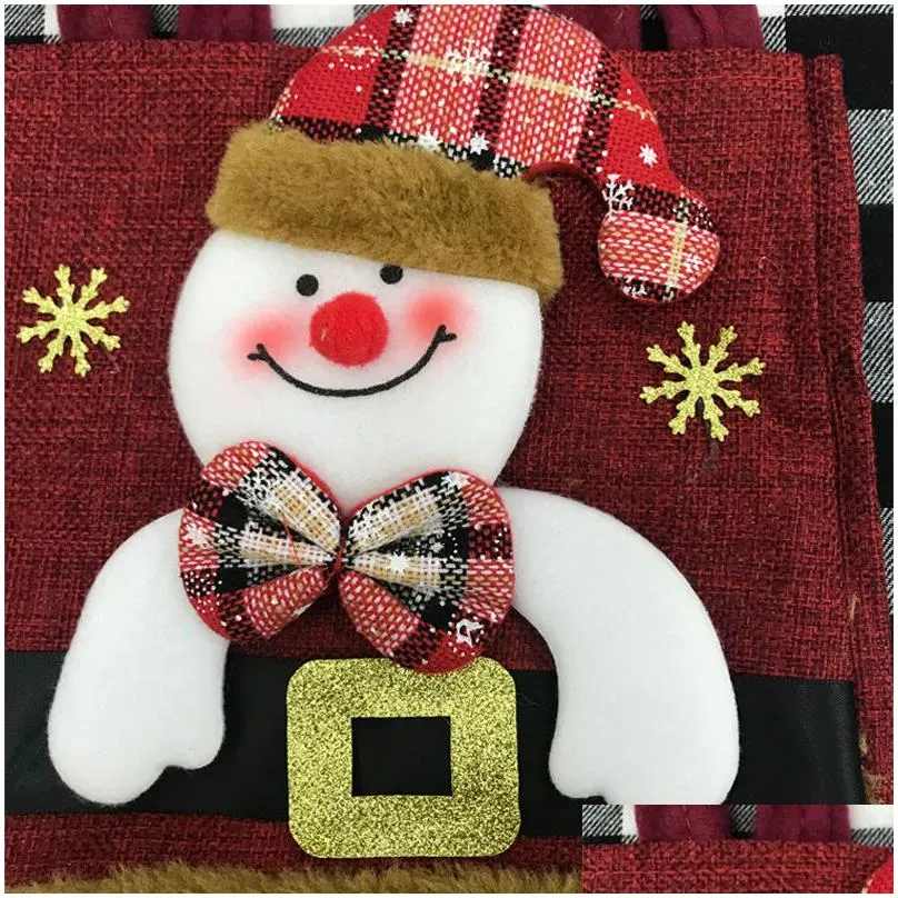 candy bag gift old man snowman deer bear christmas decorations