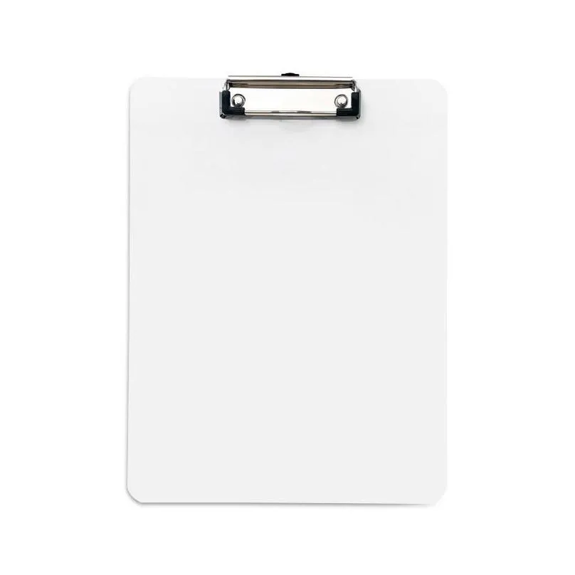 sublimation a4 clipboard recycled document holder white blank profile clip letter file paper sheet office supplies rra73