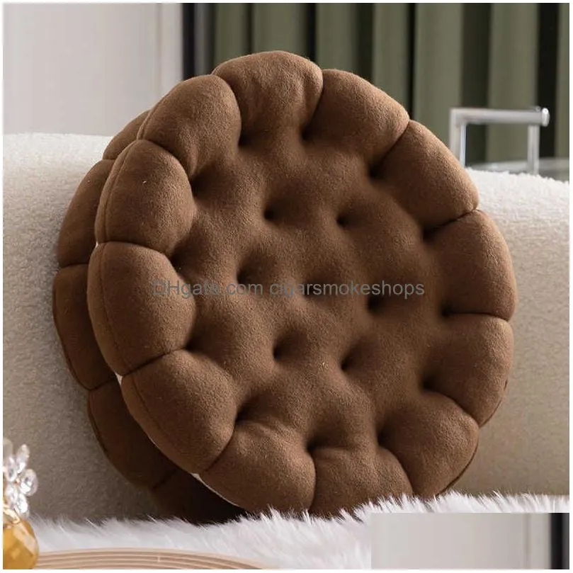 japanese sand cookie pillow creative cute sofa cushion office nap cushion