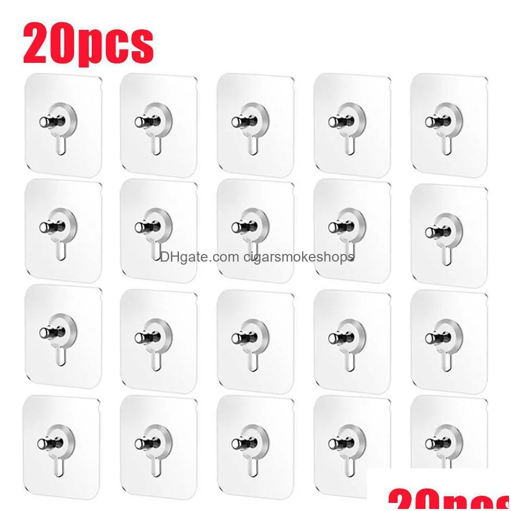 new 20/10pcs non-trace self adhesive nails hook for photo frame picture frame hole hanging nail wall adheisve hanger multi-purpose