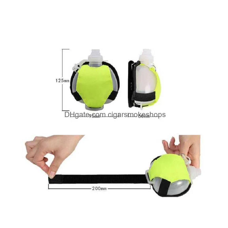 mini running wrist water bottle kettle holder wrist storage bag hydration pack soft flask for marathon riding fitness climbing