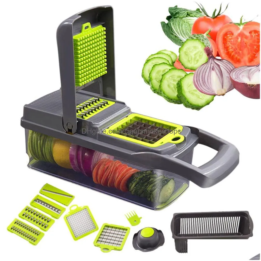 multifunction vegetable cutter tools steel blade potato slicer fruit peeler dicing blades carrot cheese grater chopper kitchen gadgets