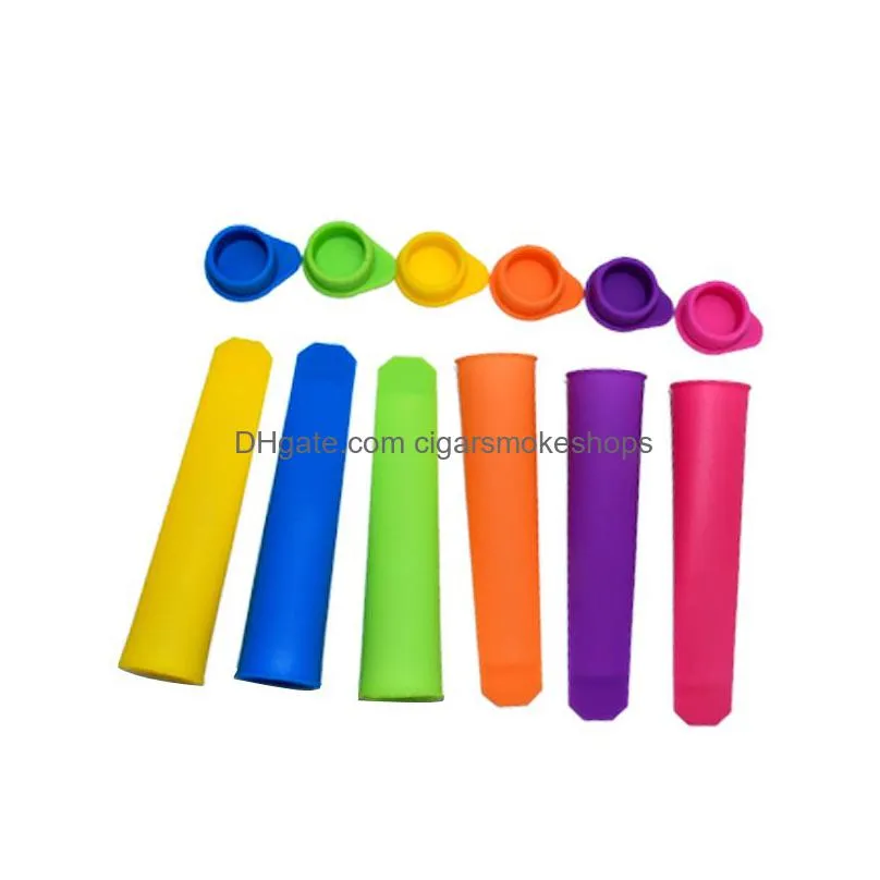 new 5pcs/batch summer ice cream tools popsicle making moulds diy food grade silicone ice cream  moulds ice cube moulds random