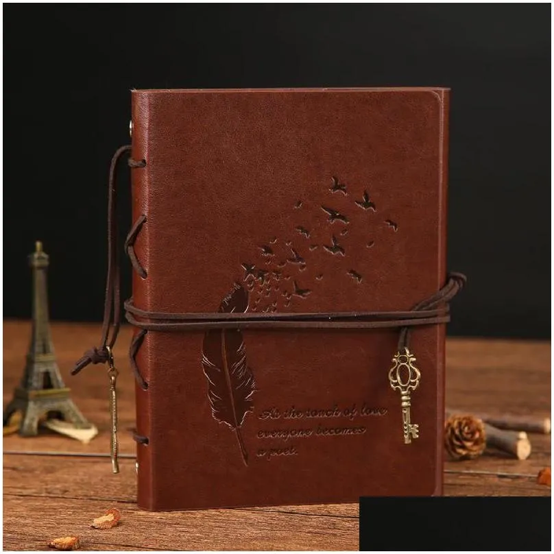 wholesale notepads product sell well retro pu leather b5 notebook a5 notepad office supplies loose-leaf hand book chinese classic style diary